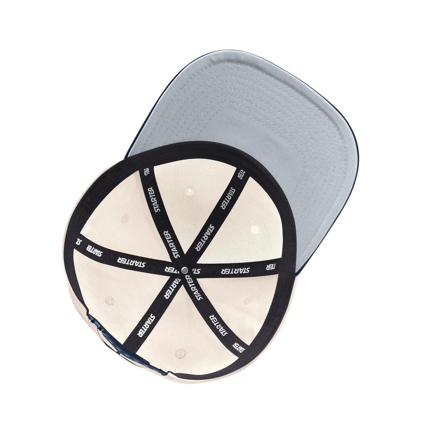 Мужская кепка Starter Cream/Navy Boston Bruins Blue Wave Classic Adjustable Hat — фото 2