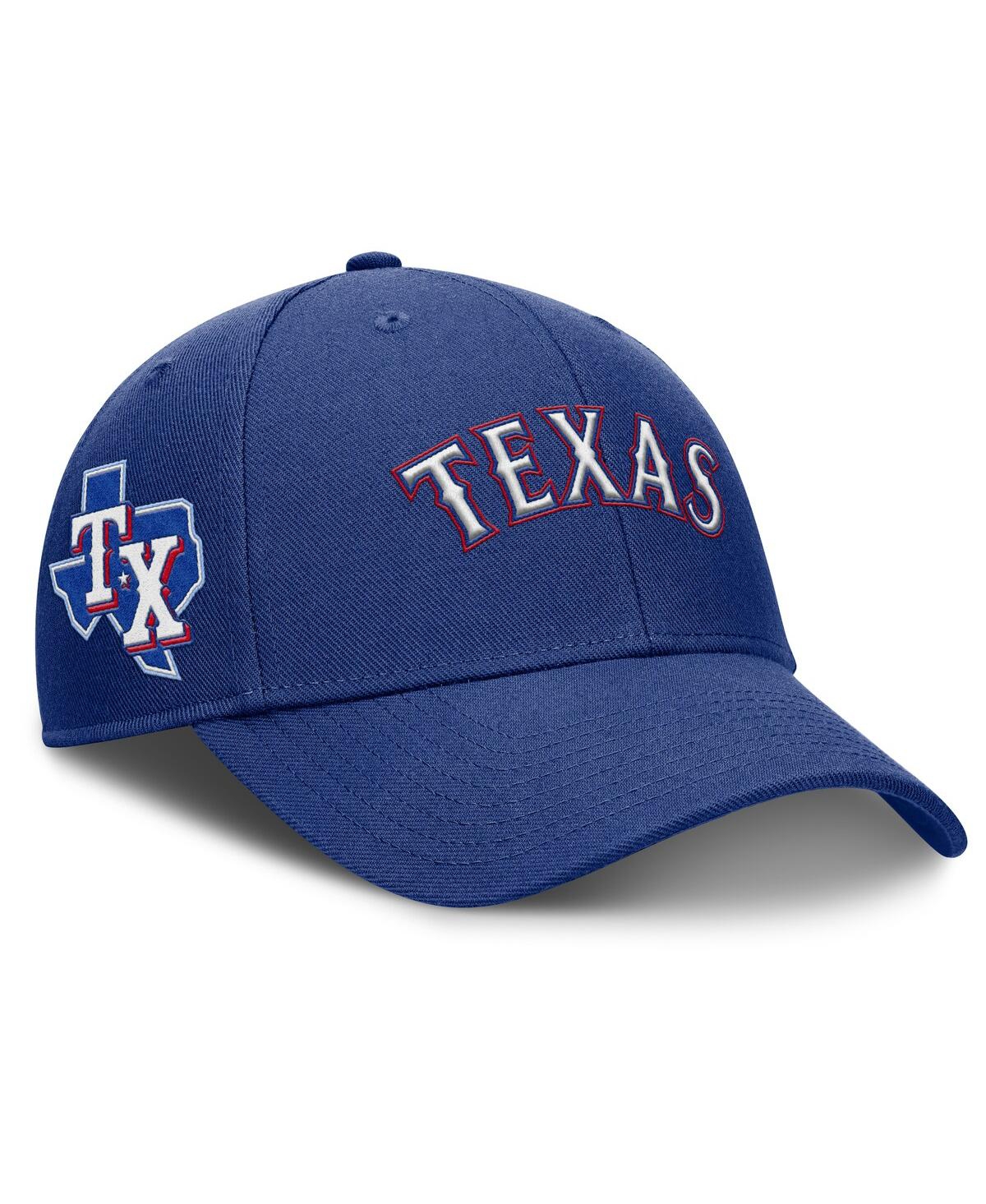 Nike Men's Royal Texas Rangers Rise Gaberdine Adjustable Hat In Royal