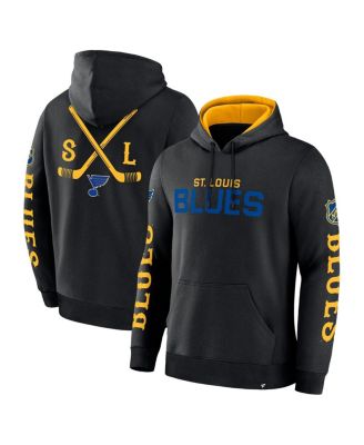 Fanatics - Men's Black St. Louis Blues Big City Legacy Fleece Pullover Hoodie