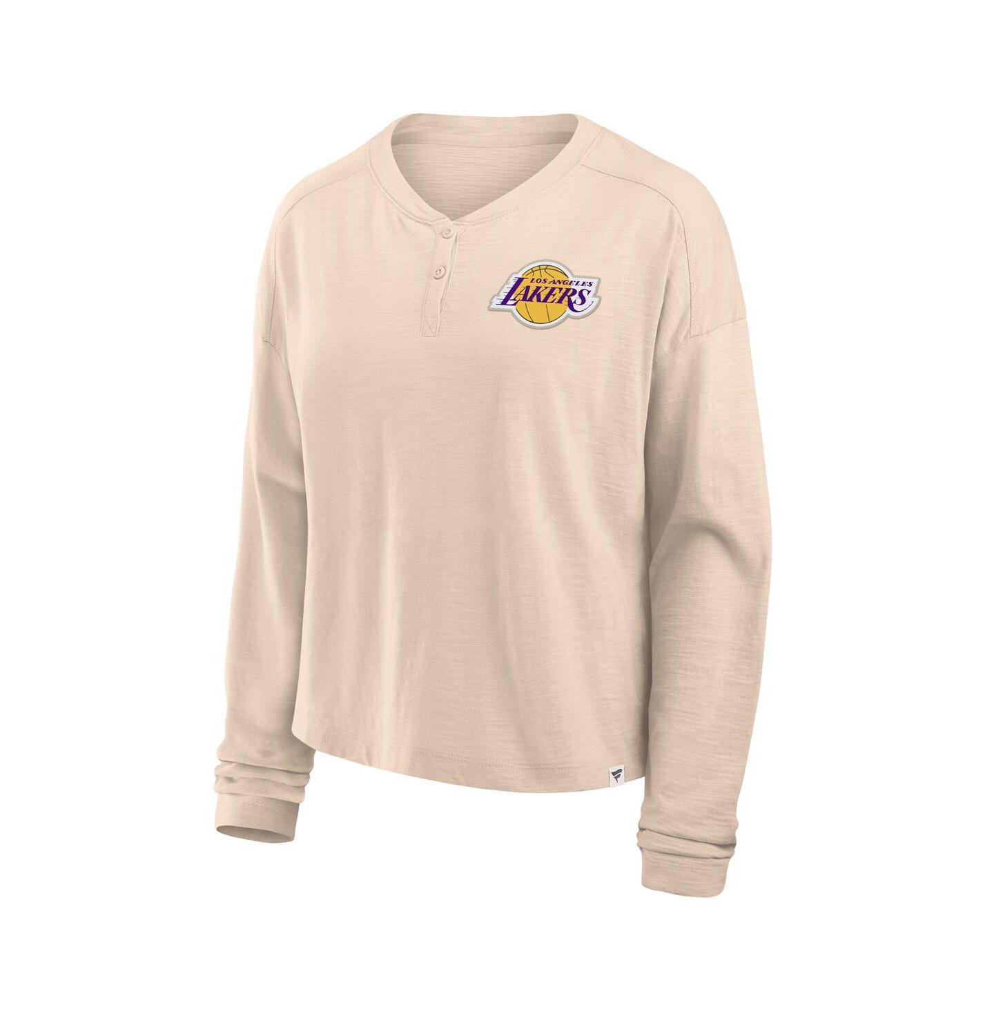 Женская футболка Fanatics Natural Los Angeles Lakers Boxed Out Drop Fashion Long Sleeve — фото 3