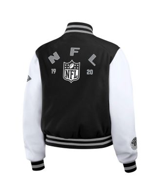 Women's Black/White NFL Varsity Full-Zip Jacket