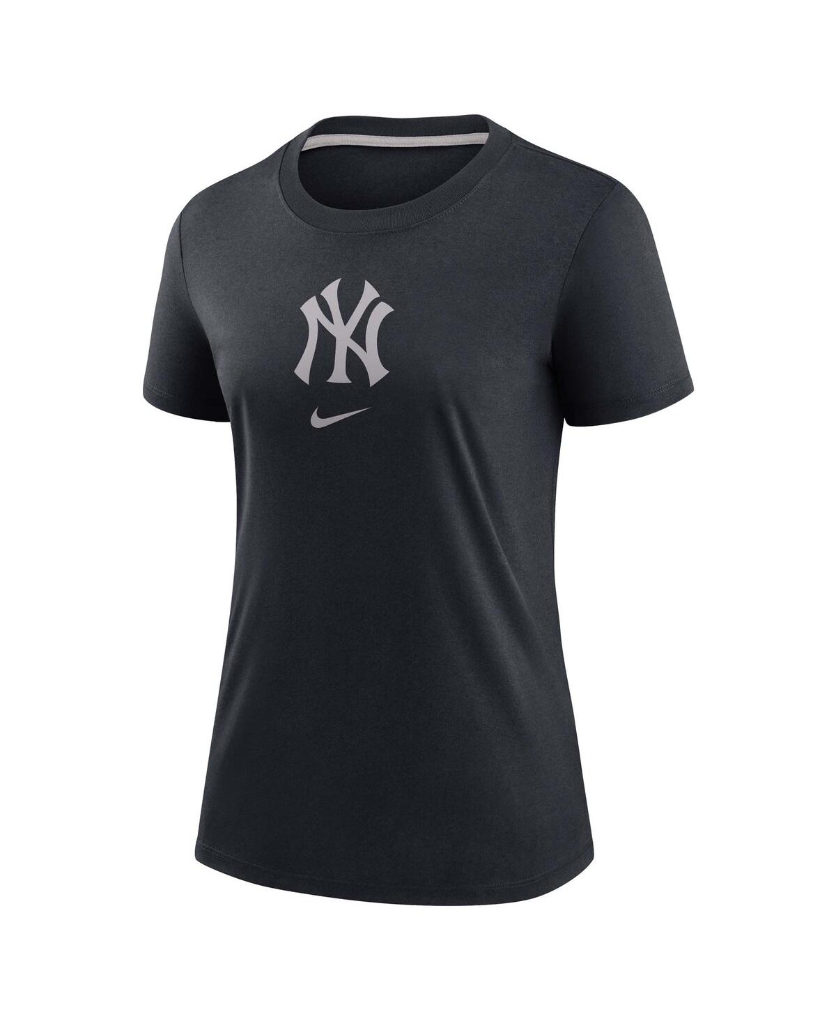 Nike Women's Navy New York Yankees Authentic Collection Early Work Tri-blend T-shirt In Navy