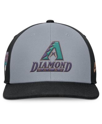 Men's Gray/Black Arizona Diamondbacks Pro Performance Snapback Hat
