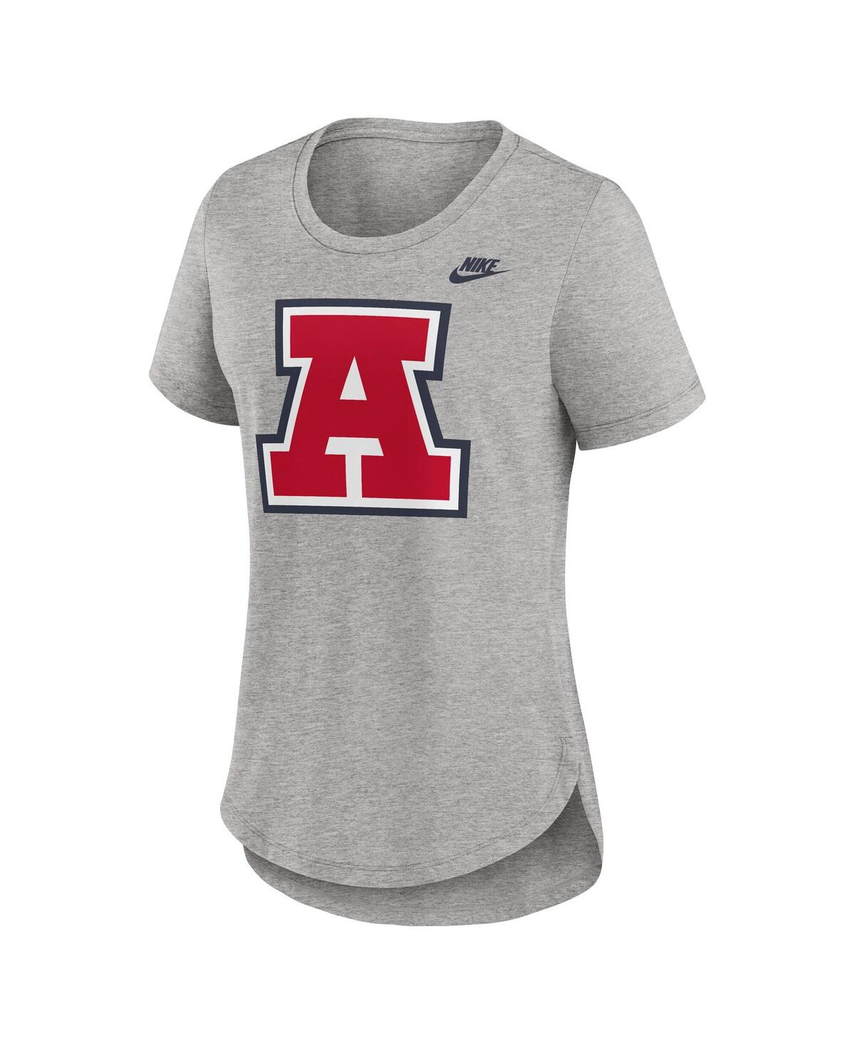 Nike Women's Heather Gray Arizona Wildcats Legacy Tri-blend T-shirt In Heather Gray