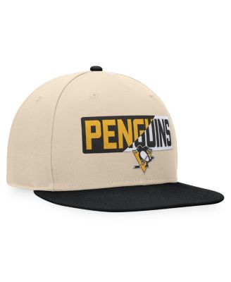 Men's Cream/Black Pittsburgh Penguins Goalazo Snapback Hat