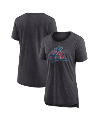Fanatics - Women's Heather Charcoal Columbus Blue Jackets Special Edition 2.0 Modern T-Shirt