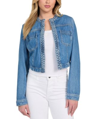 GUESS - Women's Juliana Braided Denim Jacket
