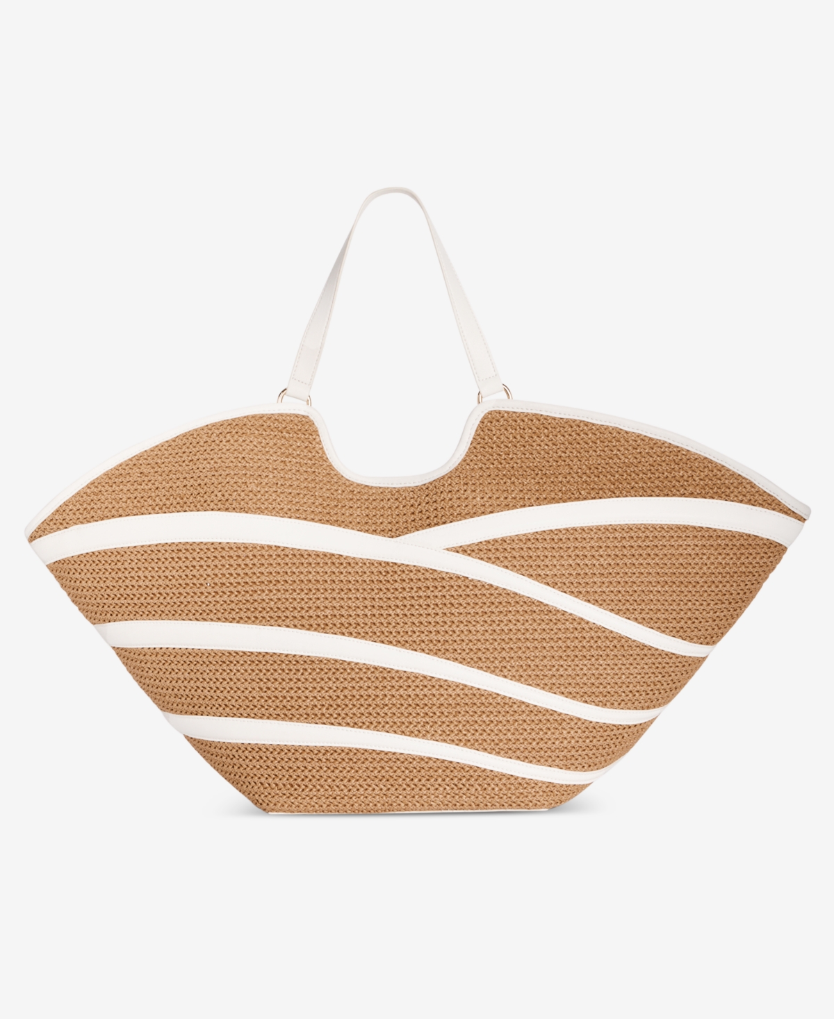 Zavaa Straw Tote, Exclusively at Macy's - Straw/ White