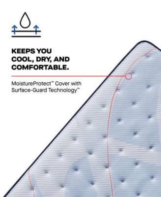 Posturepedic Kersall 15" Medium Euro Pillowtop Mattress Set - Queen Split