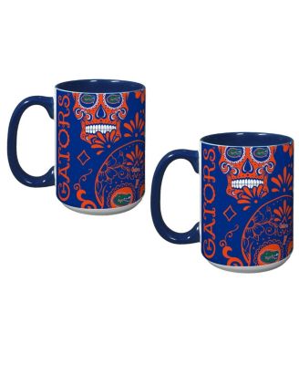 Florida Gators Dia De Los Muertos Mug, Set of 2