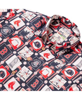Men's Navy Boston Red Sox Champions Scenic Button-Up Shirt