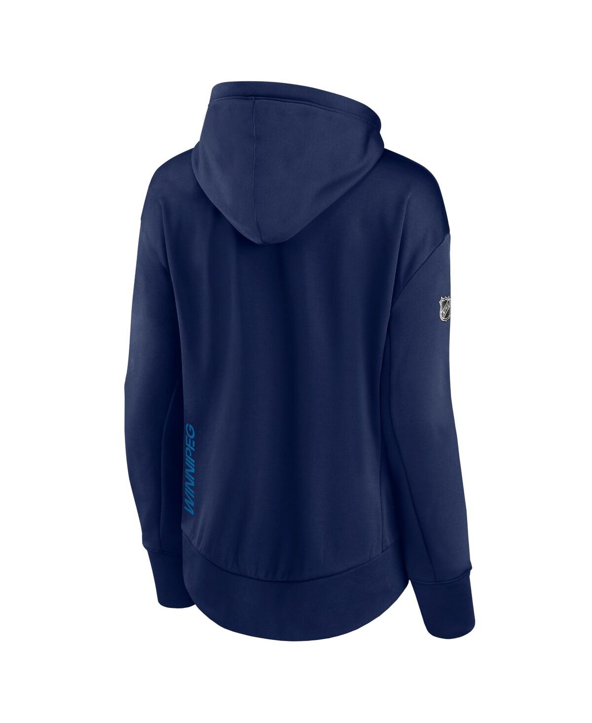 Fanatics Women's Navy Winnipeg Jets Authentic Pro Rink Full-zip Hoodie In Navy