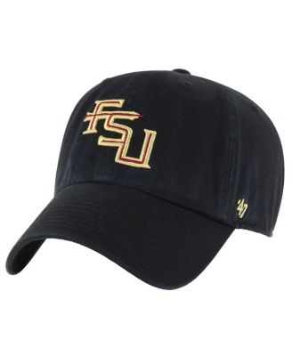 '47 Brand - Men's Black Florida State Seminoles Clean Up Adjustable Hat