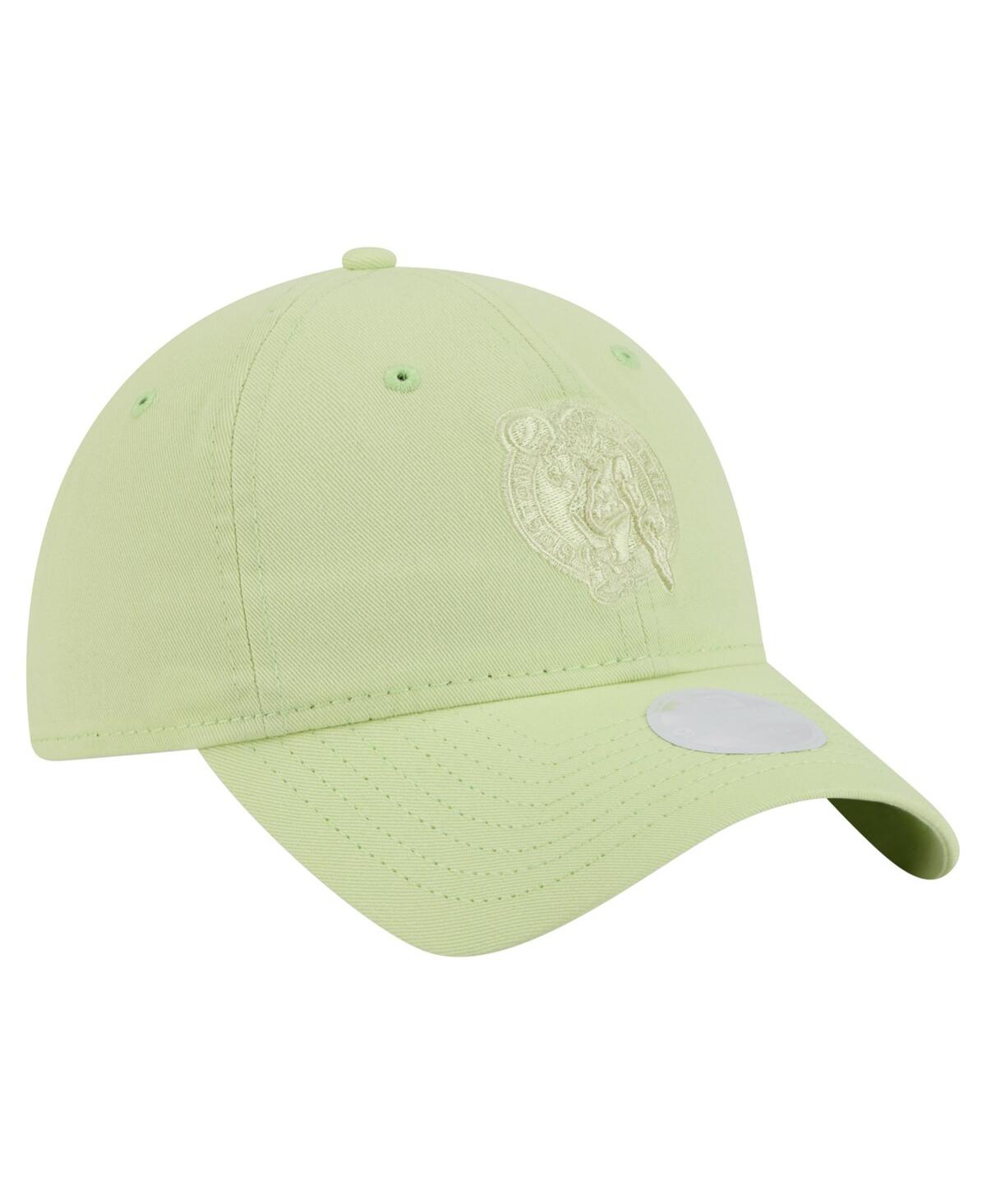 New Era Women's Light Green Boston Celtics Colorpack 9twenty Adjustable Hat In Light Green