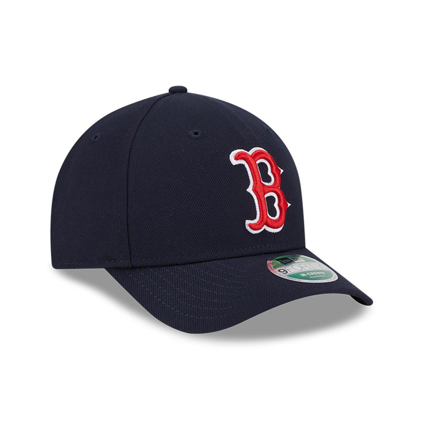 Мужская кепка New Era Navy Boston Red Sox Player Replica 9FORTY Adjustable Hat — фото 4