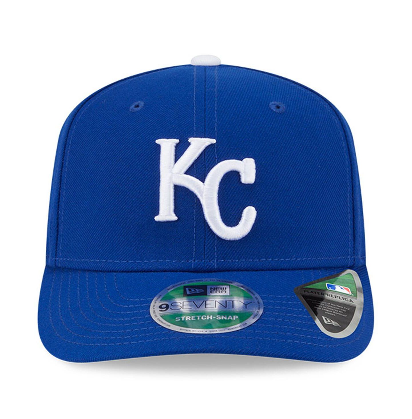 Мужская кепка New Era Royal Kansas City Royals Player Replica 9SEVENTY Adjustable Hat — фото 5