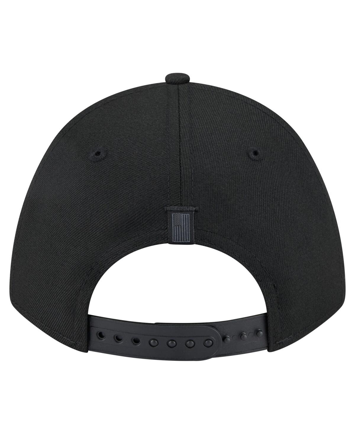NEW ERA MEN'S BLACK DETROIT RED WINGS GAME DAY STEALTH FLAG 9FORTY A-FRAME ADJUSTABLE HAT 