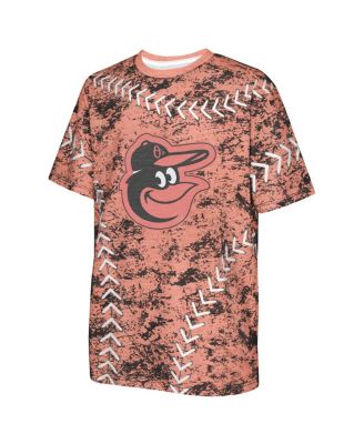 Big Boys and Girls Orange Baltimore Orioles Slide Score Bold T-Shirt