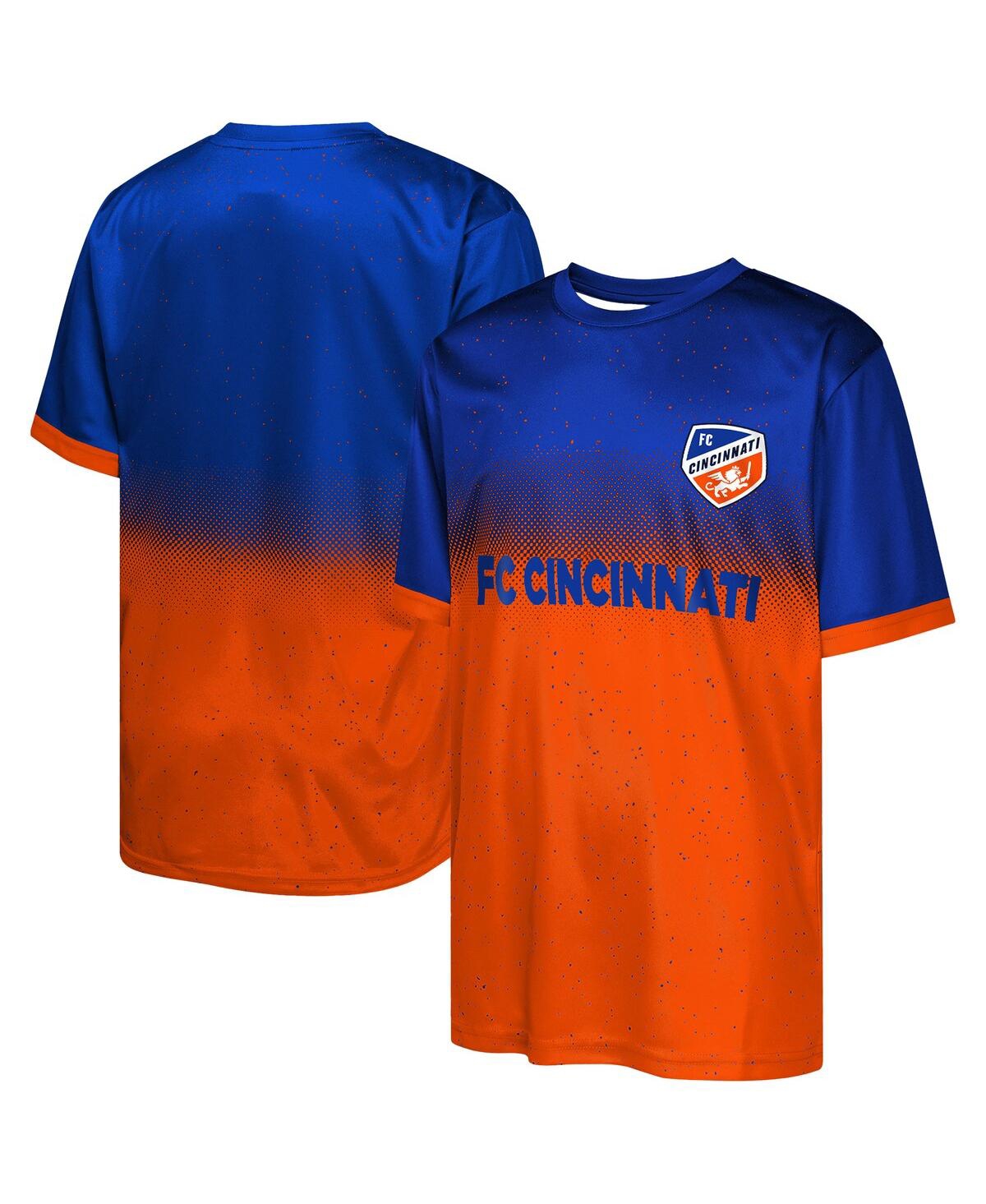 Outerstuff Big Boys And Girls  Blue Fc Cincinnati Stalwart Defender T-shirt In Blue