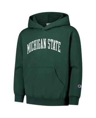 Big Boys and Girls Green Michigan State Spartans Basic Arch Hoodie