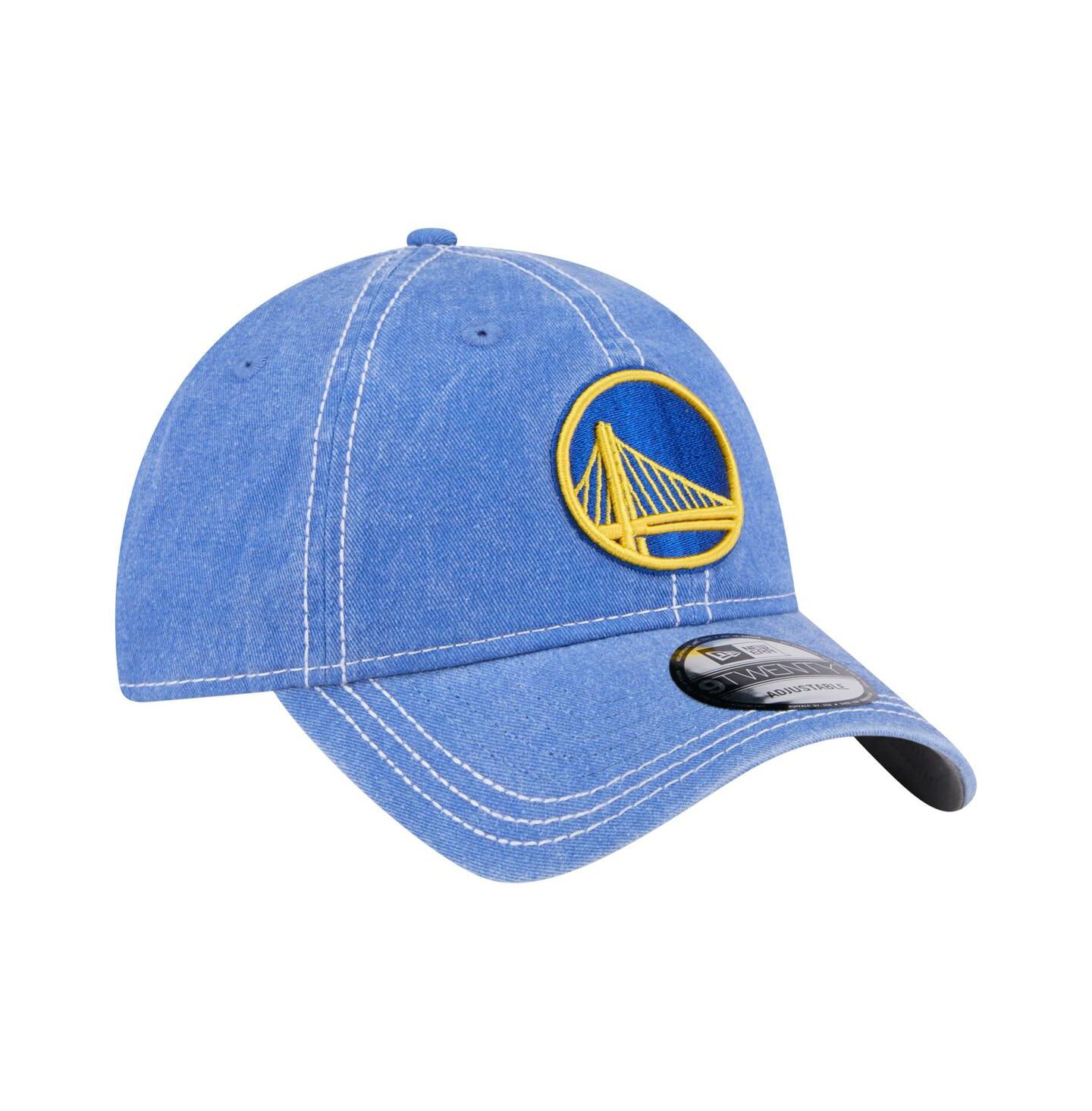 Мужская кепка New Era Royal Golden State Warriors Pigment Dyed 9TWENTY Adjustable Hat — фото 4