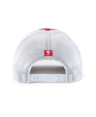 Men's Red/White Philadelphia Phillies Scratch Adjustable Trucker Hat