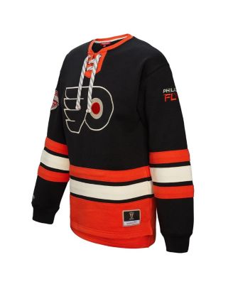 Women's Black Philadelphia Flyers Heritage Lace-Up Pullover Sweatshirt