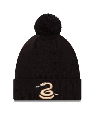 New Era - Men's Black Philadelphia Union Jersey Hook Cuffed with Pom Knit Hat