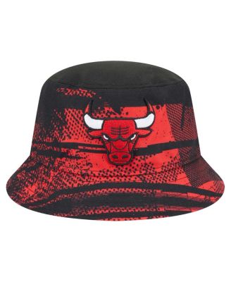 Men's Black/Red Chicago Bulls Tip-Off Bucket Hat