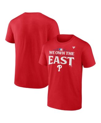 Fanatics - Men's Red Philadelphia Phillies 2024 NL East Division s Big Tall Locker Room T-Shirt