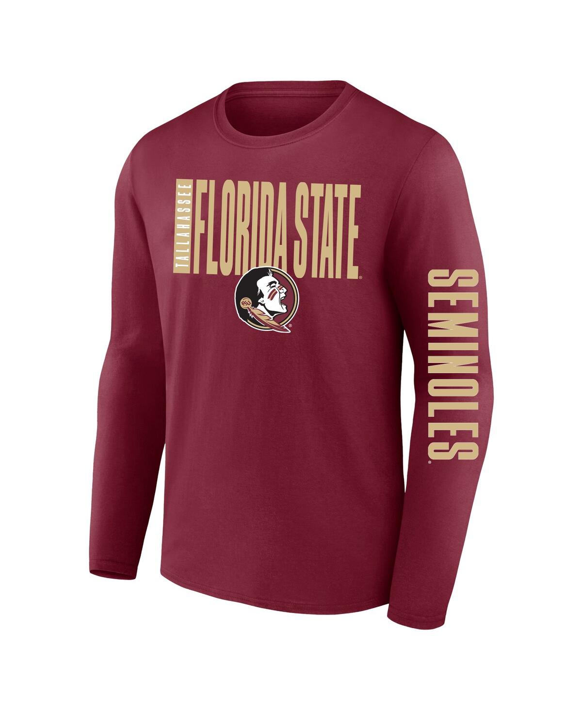 Fanatics Men's Garnet Florida State Seminoles Big Tall Vision Long Sleeve T-shirt In Garnet