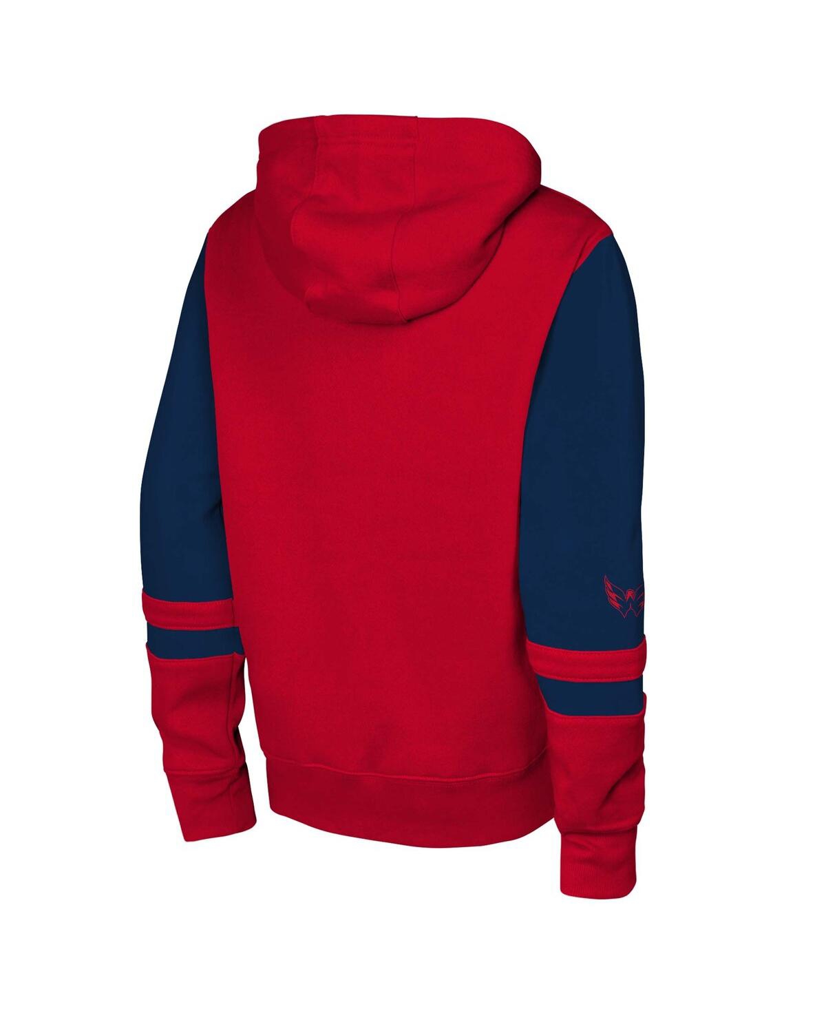 Outerstuff Big Boys And Girls Red Washington Capitals Face Off Full-zip Hoodie In Red