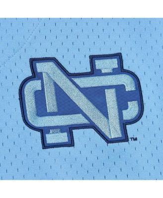 Men's Carolina Blue North Carolina Tar Heels Game Time Vintage Mesh Button Front Jersey