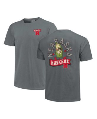 Men's and Women's Gray Nebraska Huskers Retro Mascot Hyper Local Comfort Colors T-Shirt