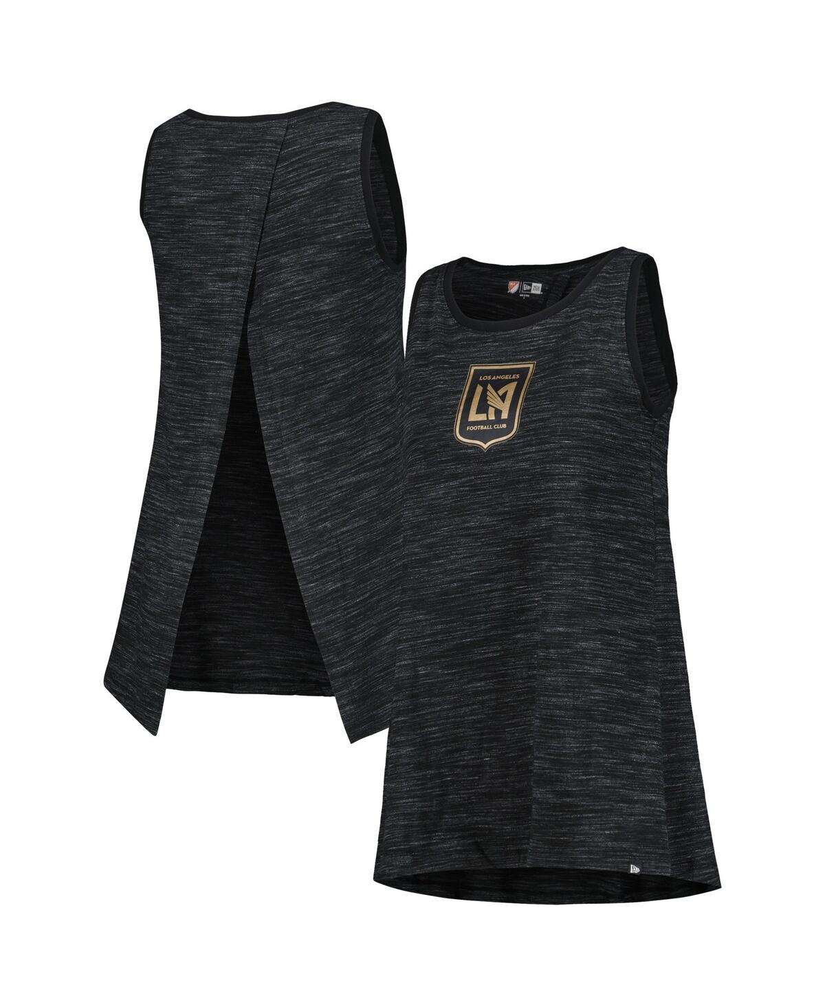 5th & Ocean Women's Black Lafc Athletic Cross Back Tank Top In Black