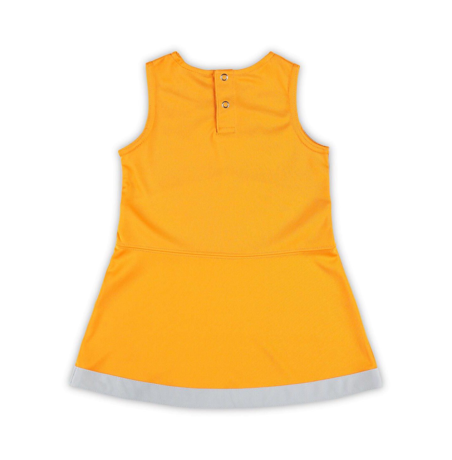 Платья Outerstuff 2-Piece Tennessee Orange Tennessee Volunteers Cheer Captain Dress Bloomers Set для девочек-малышей — фото 4