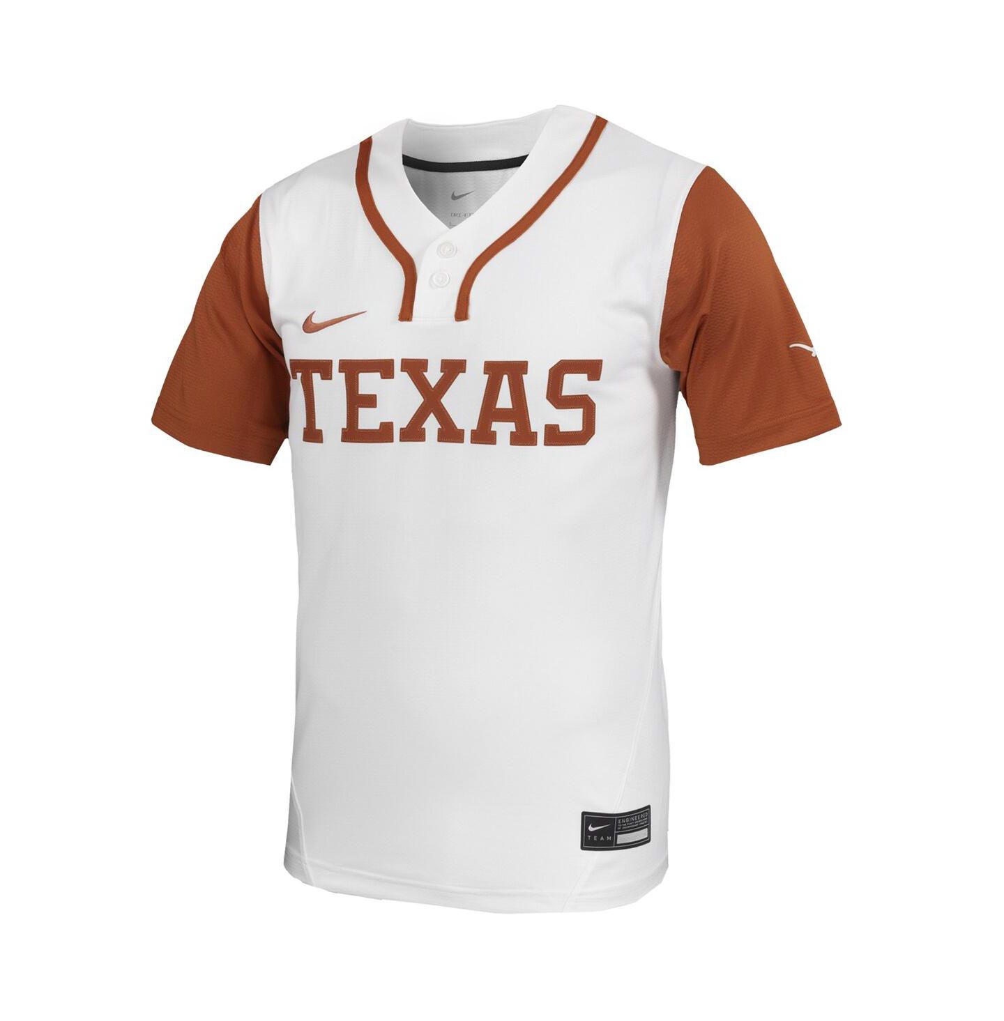 Мужской топ Nike White Texas Longhorns Replica Softball Jersey — фото 3