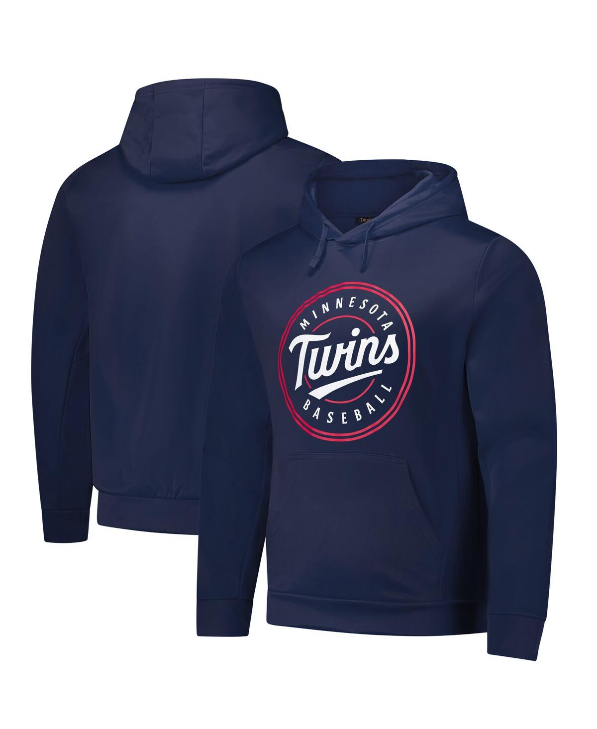 DUNBROOKE MEN'S NAVY MINNESOTA TWINS CHAMPION PULLOVER HOODIE 