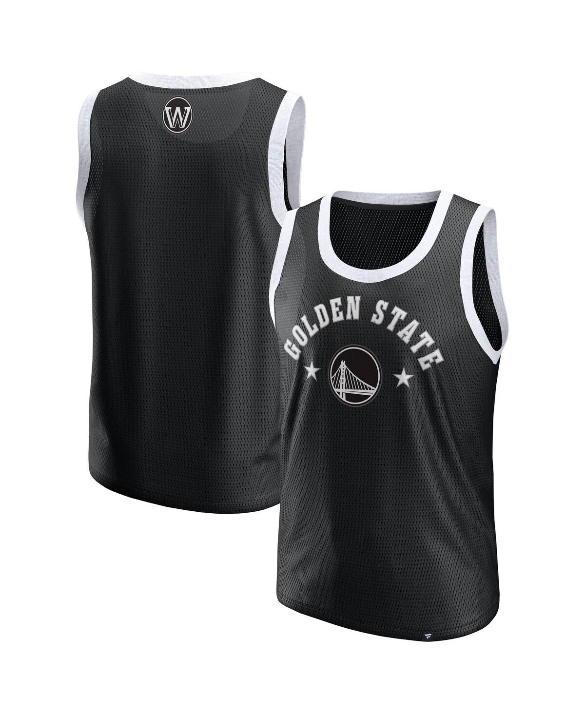 Fanatics Men's Black Golden State Warriors Mesh Tank Top In Black