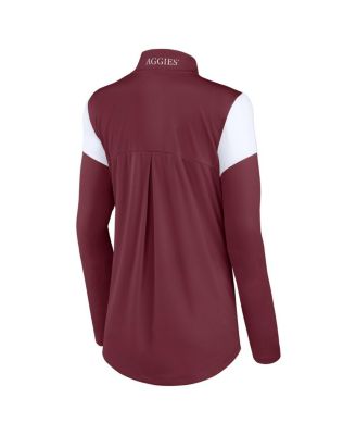 Women's Maroon Texas A&M Aggies Block Party Quarter-Zip Top
