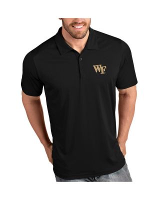 Antigua - Black Wake Forest Demon Deacons Tribute Polo
