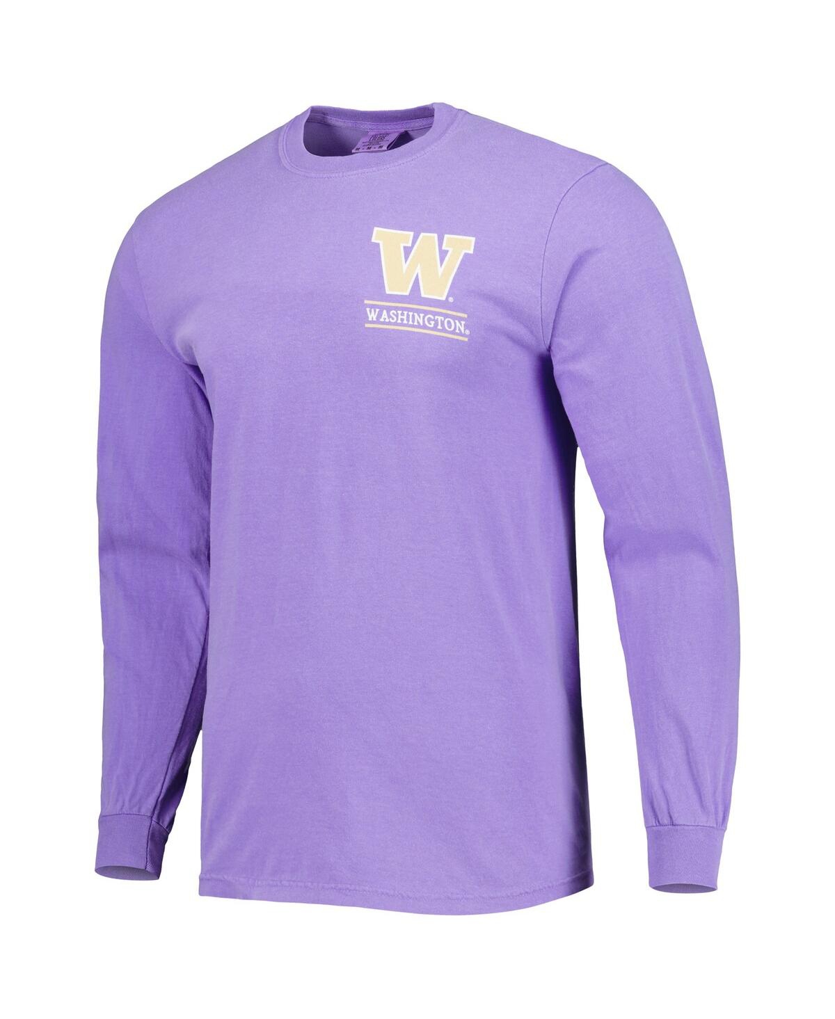 Image One Purple Washington Huskies Circle Campus Scene Long Sleeve T-shirt In Purple