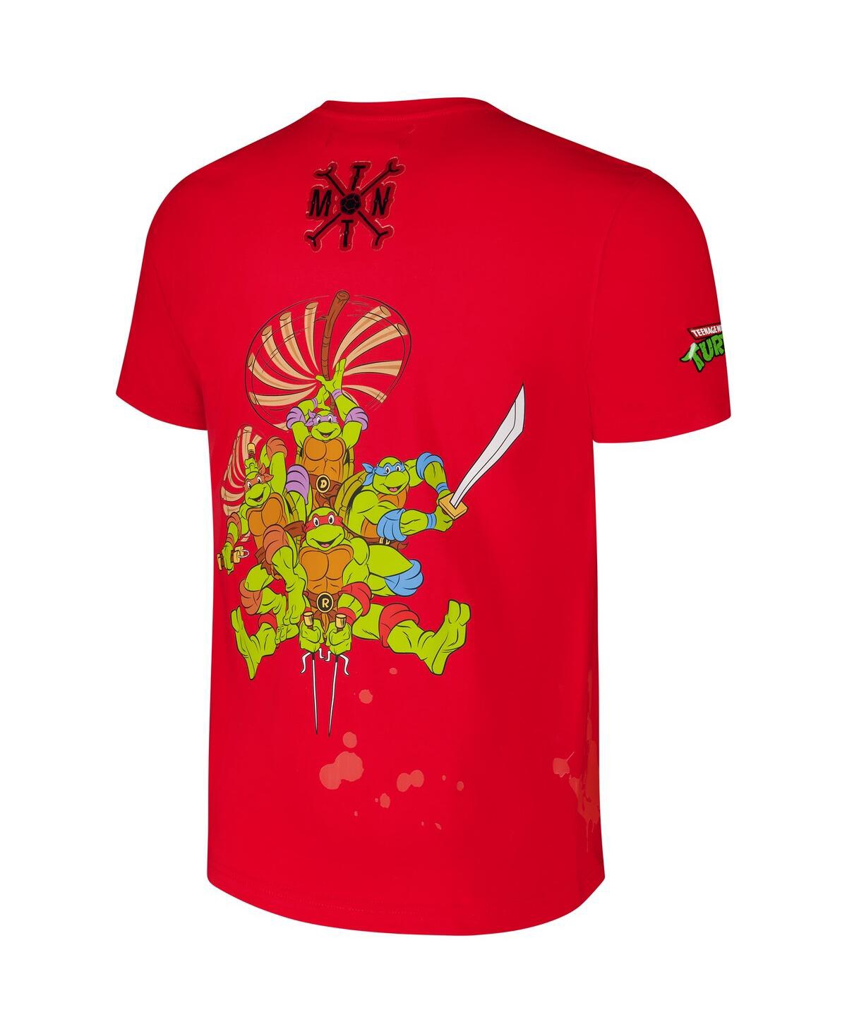 Freeze Max Men's Red Teenage Mutant Ninja Turtles Turtle Power T-shirt In Red