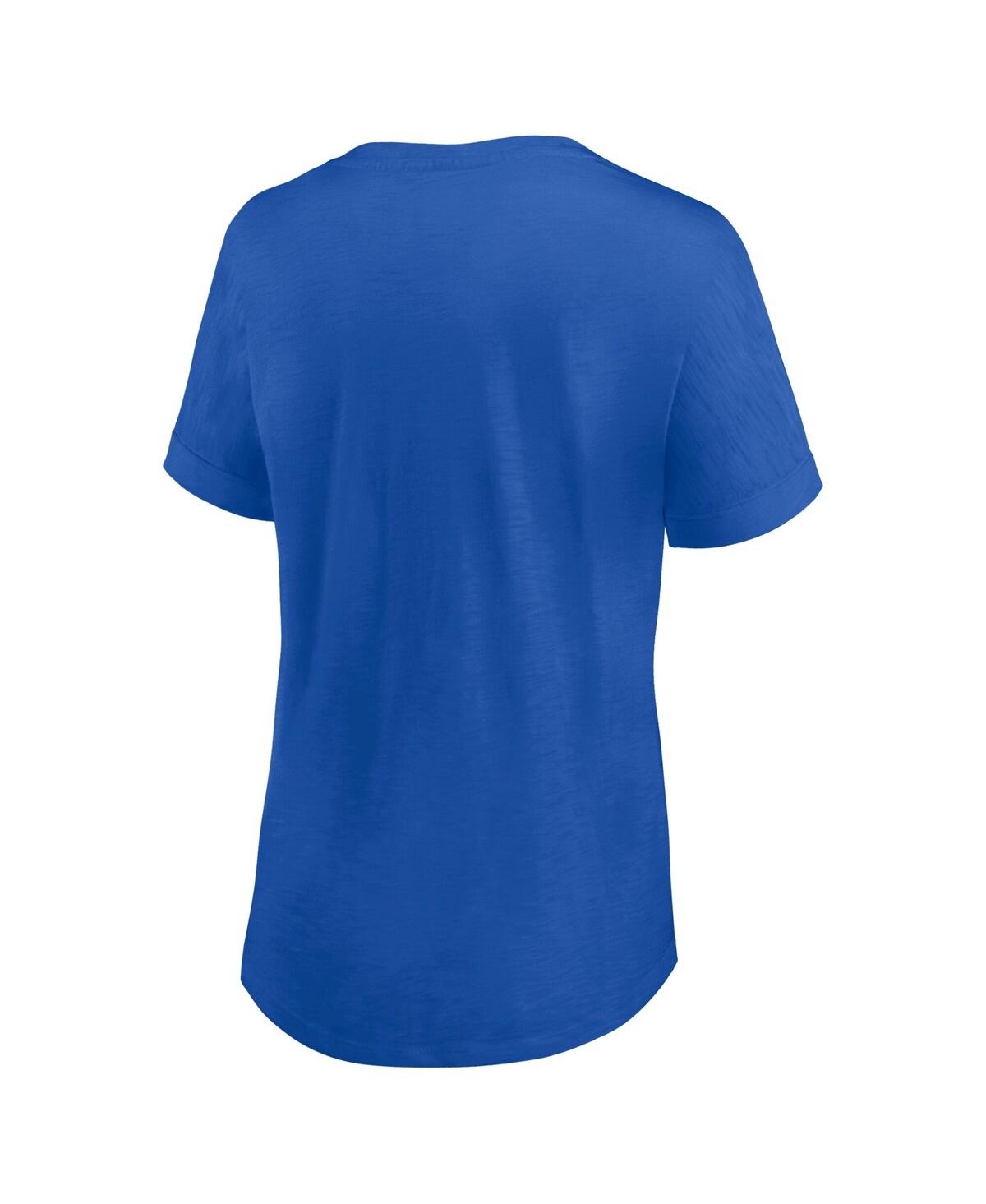 Fanatics Women's Royal Kentucky Wildcats True Classics Slub Flowy V-neck T-shirt In Royal