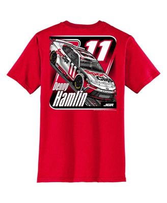 Men's Red Denny Hamlin Sport Clips Car T-Shirt