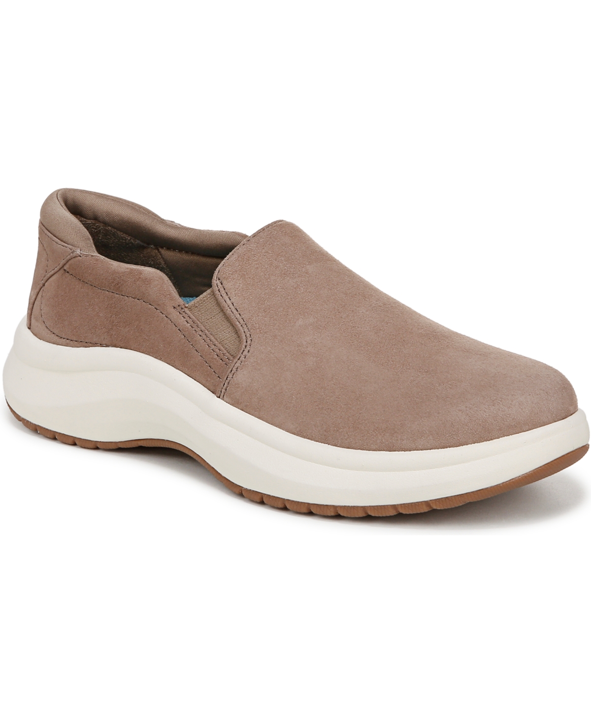 Shop Dr. Scholl's Women's Feel Well Plantar Fasciitis Slip On Sneakers In Mocha Taupe Leather