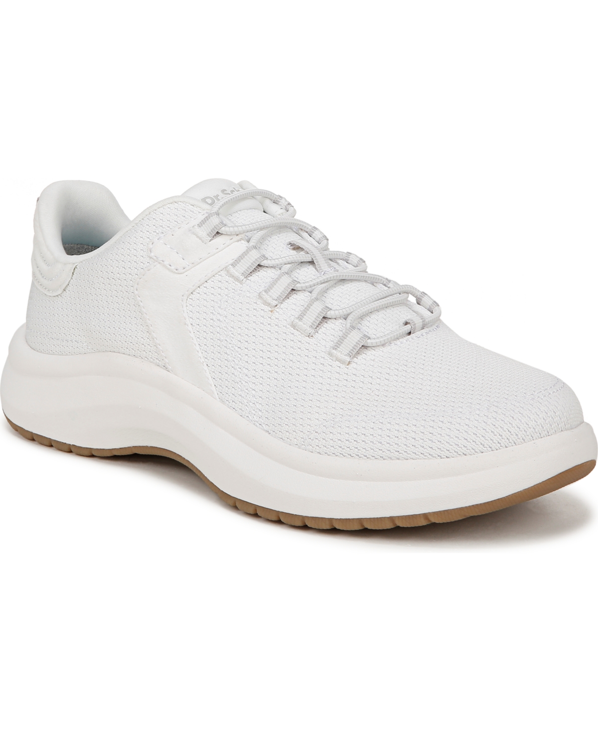 Shop Dr. Scholl's Women's Feel At Ease Plantar Fasciitis Slip On Sneakers In White Fabric