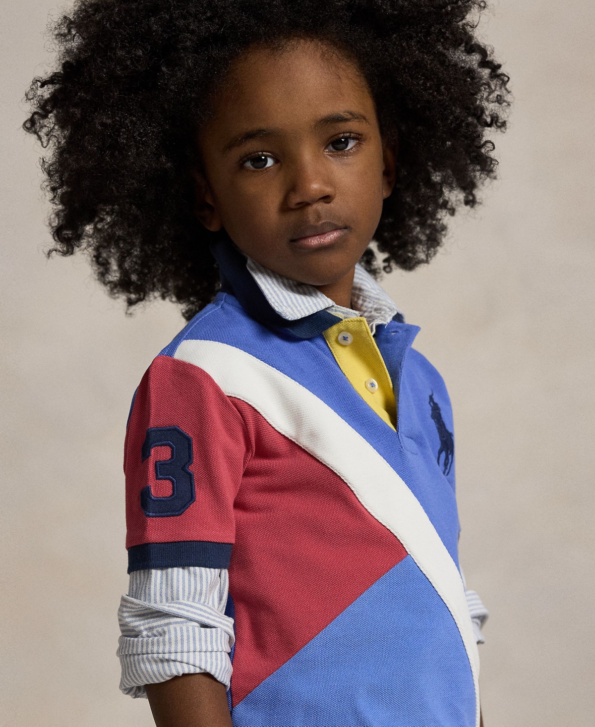 Polo Ralph Lauren Big Boys Big Pony Mesh Polo Shirt In Scottsdale Blue Multi