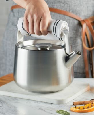Stainless Steel Whistling Induction Teakettle, 1.9-Quart
