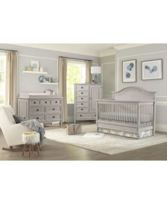 Viola Transitional Wood Full Size Platform Bedrails - Lace Beige